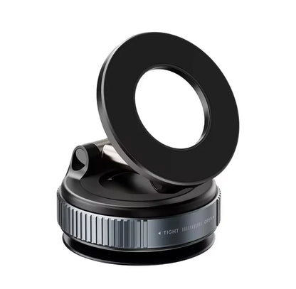 Mechanical Suction Cup MagSafe Magnetic Car Phone Holder(Black)