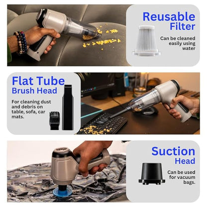 AeroSweep Pro - Portable Air Duster Wireless Vacuum Cleaner