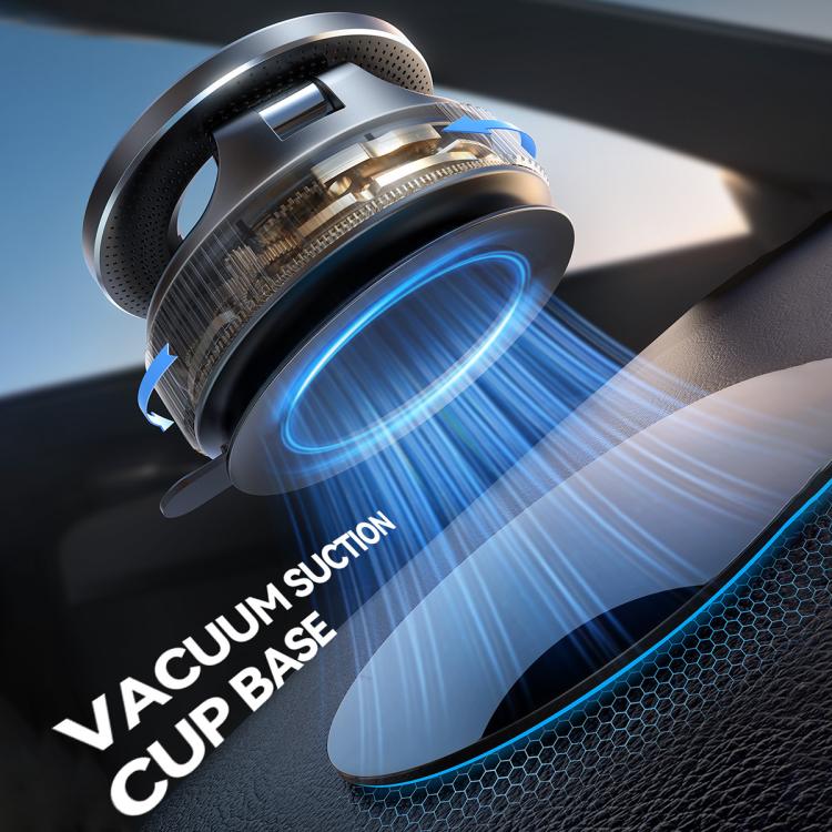 Mechanical Suction Cup MagSafe Magnetic Car Phone Holder(Black)