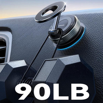 Mechanical Suction Cup MagSafe Magnetic Car Phone Holder(Black)